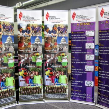 Epilepsy Foundation banner signs