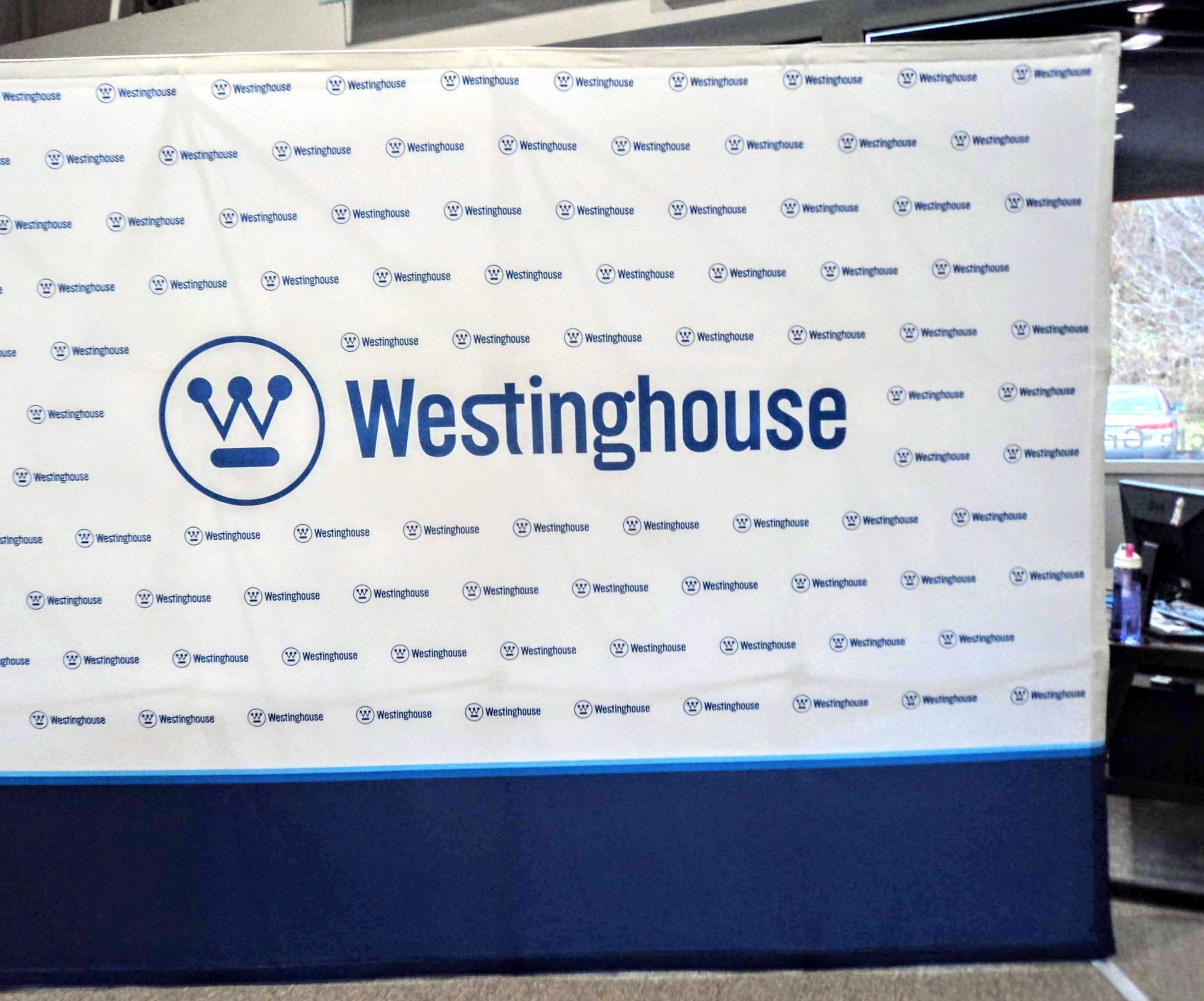 Westinghouse photo backdrop