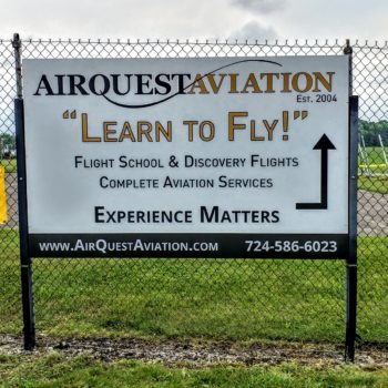 Airquest Aviation sign