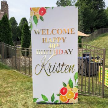 Event Graphics, Personalized Signs, Birthday Display