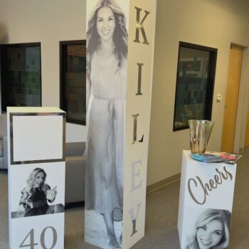 Speedpro Pittsburgh North- Event Graphics -Personalized Signs- Birthday Display-