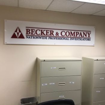 Becker and Company wall graphic