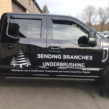 Bending Branches Underbrushing truck decal