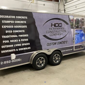 pittsburgh vehicle graphic decal concrete