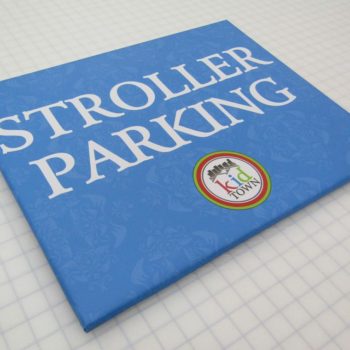 Stroller Parking sign