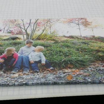 Print of family photo on canvas