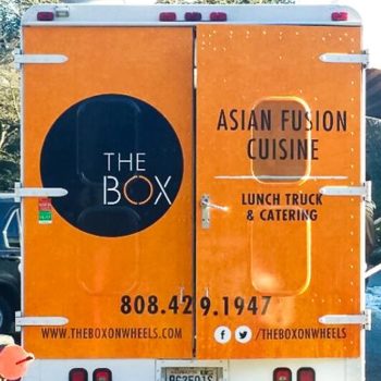 The Box food truck wrap