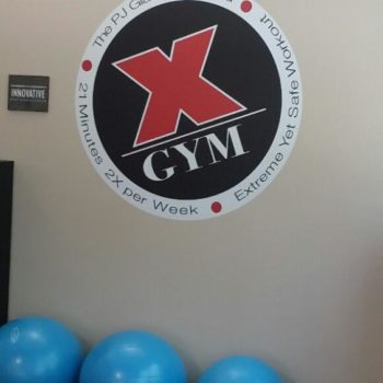 X Gym wall decal