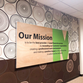 MoneyTree Mission Statement Wall Sign