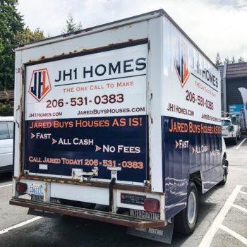 JH1 Homes tractor trailer wrap