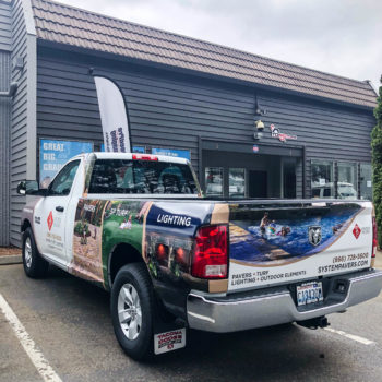 System Pavers truck wrap