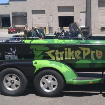 Strike Pro boat vehicle wrap
