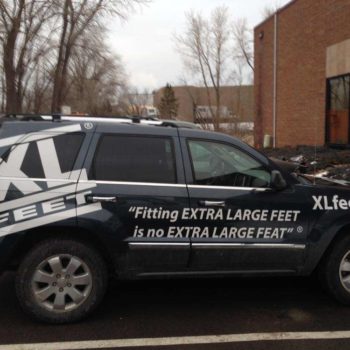 XL Feet vehicle wrap