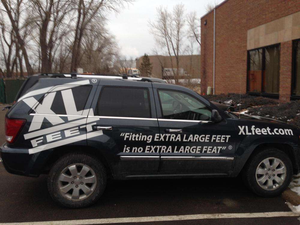 XL Feet vehicle wrap