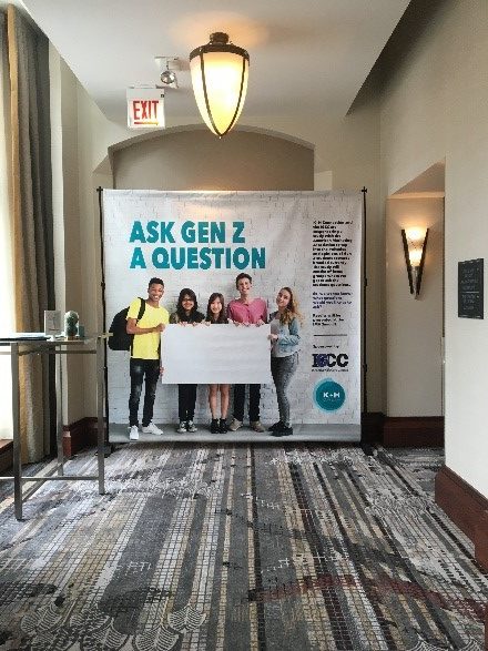 standing banner for Ask Gen Z a Question