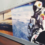 Red Bull astronaut wall mural