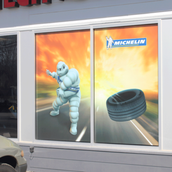 Michelin window graphics