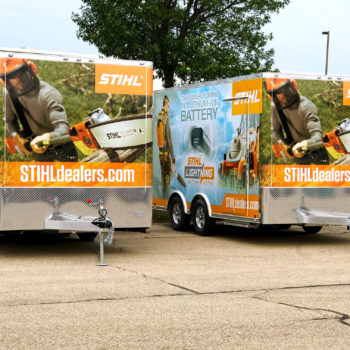 Stihl trailer wrap Madison WI