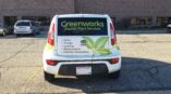 Greenworks Interior Plant Services vehicle wrap Madison WI