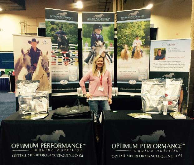 Optimum Performance sales stand signage