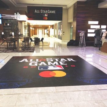 MLB All Star Game floor and wall graphics