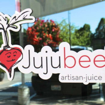 Jujubeet logo window decal
