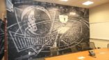 Dallas Mavericks sports wall mural