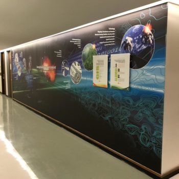Science and space wall mural 