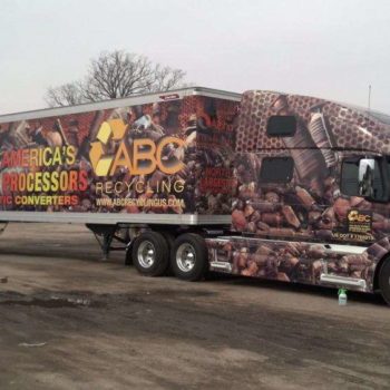 fleet wrapped truck for ABC Recycling