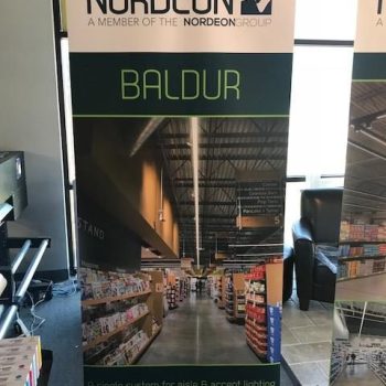 retractable banner for Nordeon Group
