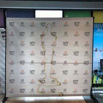 step and repeat banner for wegmans