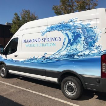 vehicle wrap for Diamond Springs Water Filtration
