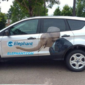 vehicle wrap for elephant auto insurance