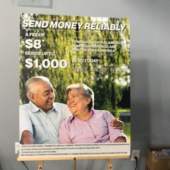banner with man and woman that reads 