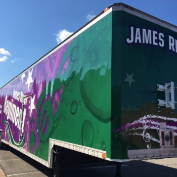 vehicle wrap for James River Regiment