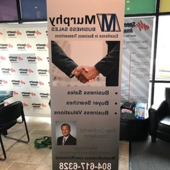 retractable banner for murphy business sales