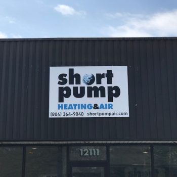 sign for short pump heating & air