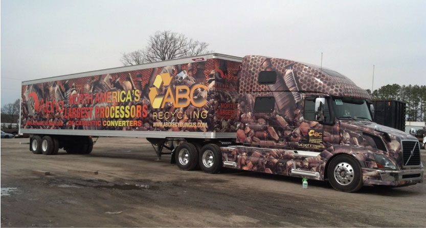 fleet wrap for abc recycling
