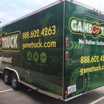 vehicle wrap for Game Truck