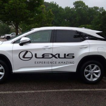 Promotional Lexus decal using high quality printed vinyl