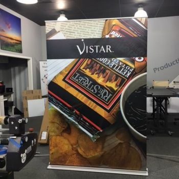 retractable banner for vistar