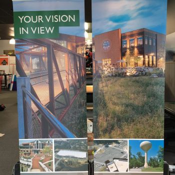 two retractable banners for the timmons group