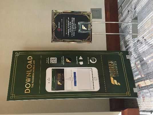 Flourish standing banner