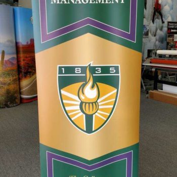 Brockport school of business and management banner stands