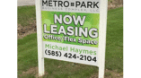 Outdoor signage for Metro Park business complex