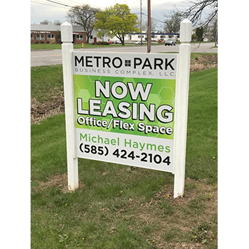 Outdoor signage for Metro Park business complex