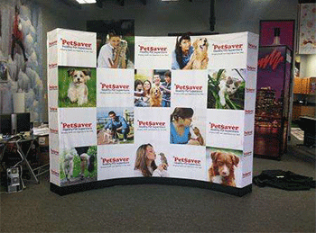 trade show display for PetSaver