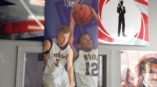 Sunny Canton Kangaroos banner with basketball players