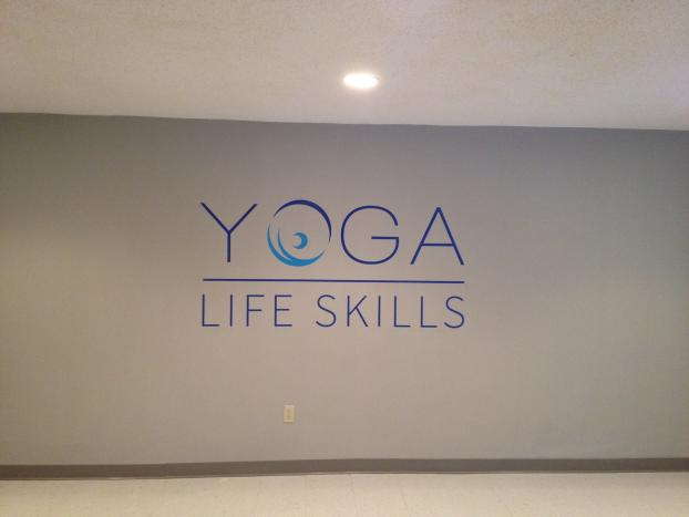 Yoga llife skills wall decal 