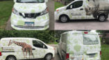 Collage of ZooMobile van wrap from different angles